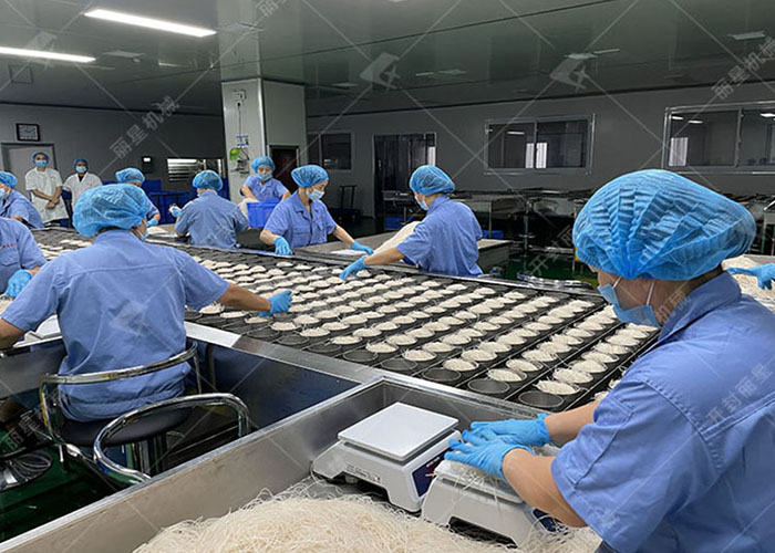 麗星帶烘干的速食粉絲生產(chǎn)線，一機(jī)多用轉(zhuǎn)換靈活
